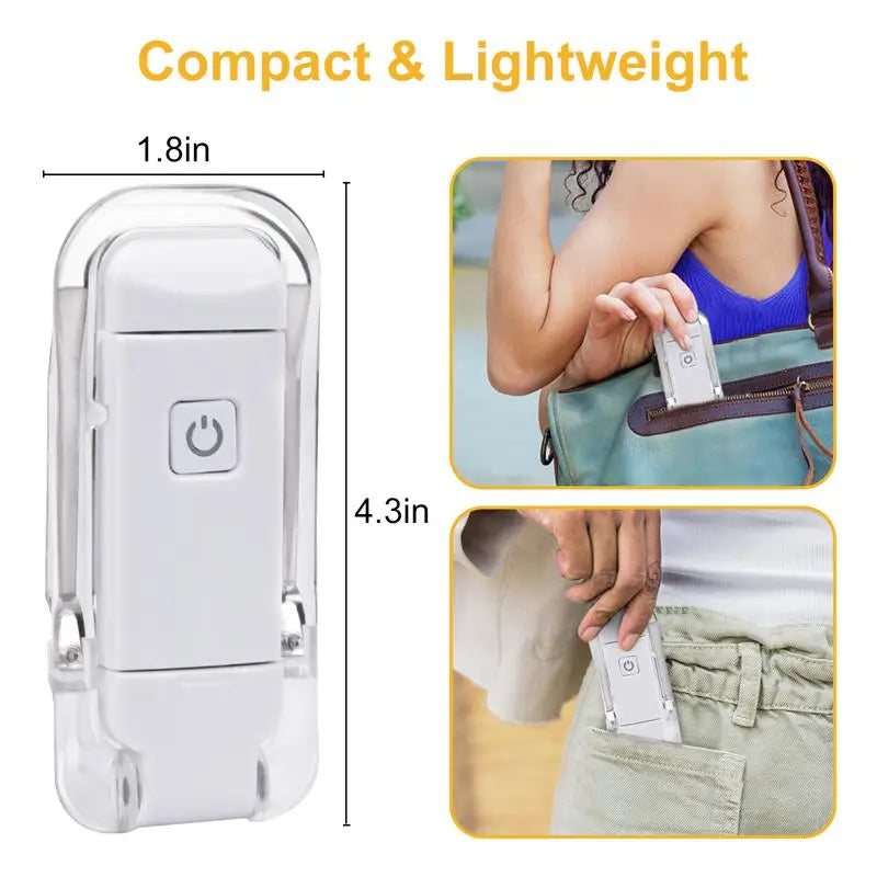USB Rechargeable Book Light — Clip-On Eye-Care LED