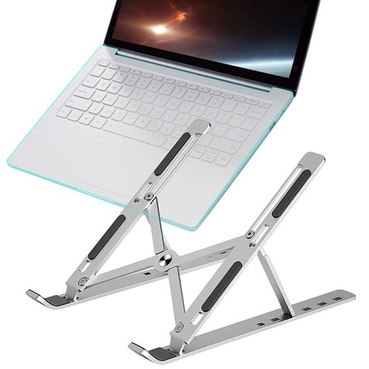 Adjustable Aluminum Laptop Stand — Foldable & Portable