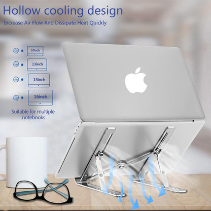 Adjustable Aluminum Laptop Stand — Foldable & Portable