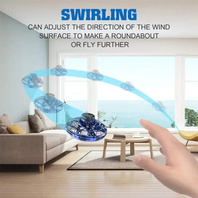 UFO Spinner Drone — Hands-Free Flying Fun