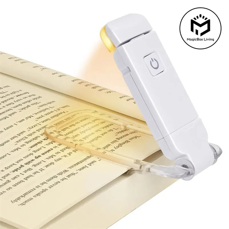 USB Rechargeable Book Light — Clip-On Eye-Care LED