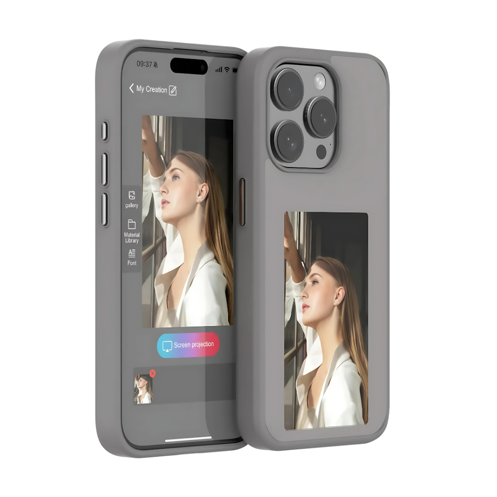 E-Ink Phone Case — Color-Shifting Screen Cover